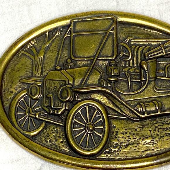 Vintage Model A car belt buckle - Picture 4 of 8